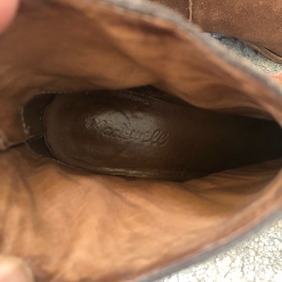 MADEWELL Brown Suede Zip Ankle Fashion Boots Bootie Size 7 - Picture 11 of 14